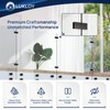LukLoy Railing Glass Clamp, Black Stainless Steel 304 Bracket for