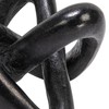 Creative Co-Op Modern Marble Link Knot, Black Accent Decor