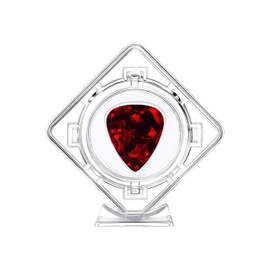 Reabosko Acrylic Clear Guitar Pick Display Case, 1 Pcs Guitar Picks Holder Box for Collectable Display Storage Guitar Accessories,Gift for Musicians (SQUARE*1)