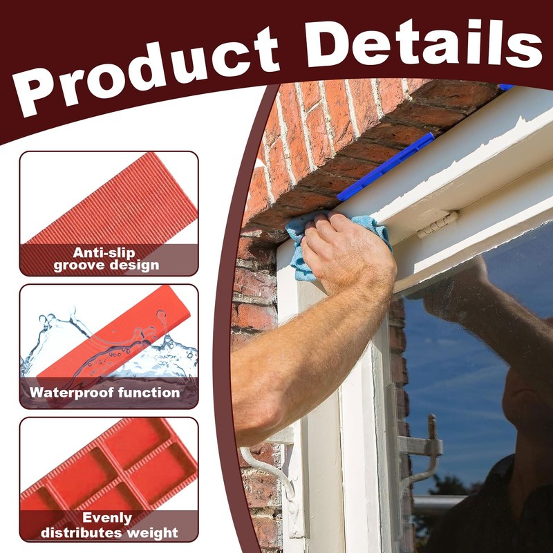 Pack of 60 Plastic Underlay Plates, Glazing Blocks, Compensation Plates,