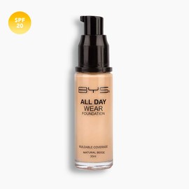 BYS Cosmetics All day wear foundation - Natural Beige
