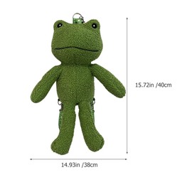 ifundom Kids' Backpacks Cute Backpack Kids Backpack Frog Backpack Bags Shoulder Bag Cute Animal Backpack Bag Novelty Frog Bag Holiday Frog Backpack Bag Adjustable Doll Girl Child Plush