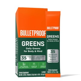 Bulletproof Greens Packets, 15 Count, Daily Greens Powder with Superfoods and Nootropics, Full Serving of Vegetables, Essential Nutrients