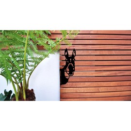 CCWORAN Metal Donkey Garden Ornaments For Fences Decorations Outdoor Home Donkey Animals Garden Decor Sculptures Rusty Cast Iron Silhouettes Tree Yard Wall Art Gift Donkey F