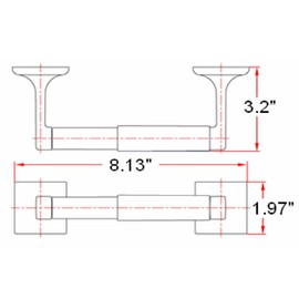 Design House 533042 Millbridge Classic Wall-Mounted Toilet Paper Holder for Bathroom Polished Chrome
