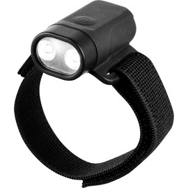 Ironwear 8075 LED Adjustable Hands Free Flashlights for Dog Walking and Running (Black)