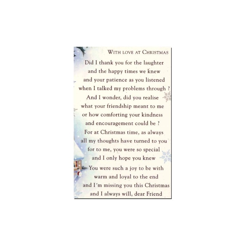 Grave Card - Remembering A Special Friend With Love At