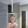 NearMoon Ceiling Mounted Shower Arm With Flange, Universal Connection 1/2