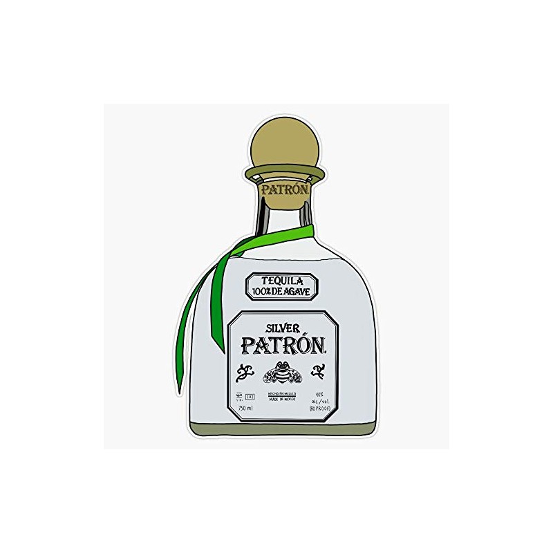 Patron Waterproof Vinyl Window Bumper Sticker Decal 5"
