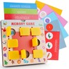 TINYLENS Kids Memory Game, Toddler Travel Toy with 10 Double-Sided