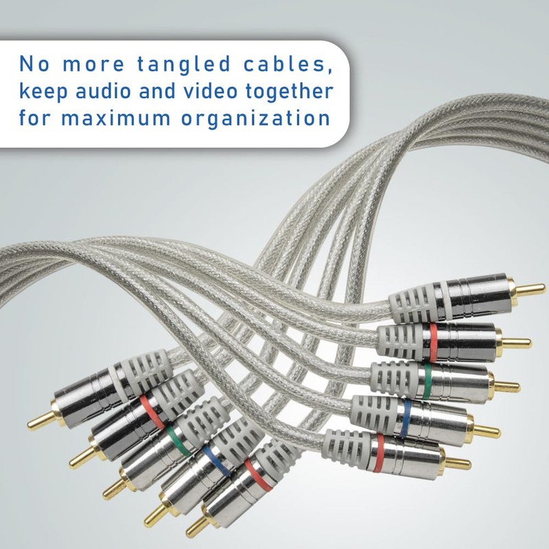 Skywalker Hq Premium 6ft 5-RCA Cable Component Video & Audio