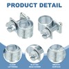 PATIKIL 10 Pcs 8-10mm Mini Fuel Injection Hose Clamps Zinc