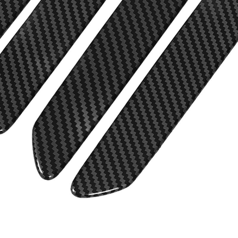 Car Exterior Side Door Handle Cover Trim Sticker Carbon Fiber