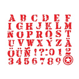 Aladine – 05256 – Stamp Print – Stampo Fabric Alphabet Design