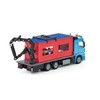 siku 3556, Lorry with Construction Container, 1:50, Metal/Plastic, Blue/Red, Incl.