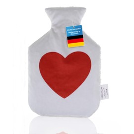 IMPACTRION -nature- Organic Cherry Stone Pillow as Hot Water Bottle with Heart, Handmade in Austria, 100% Natural Cotton, Production CO² Neutral