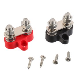 EPLZON M8 - Bloque de terminales de batería de 5/16 pulgadas, 2 unidades, 12-48 V CC, autobús para caravana, camión, campamento, barco