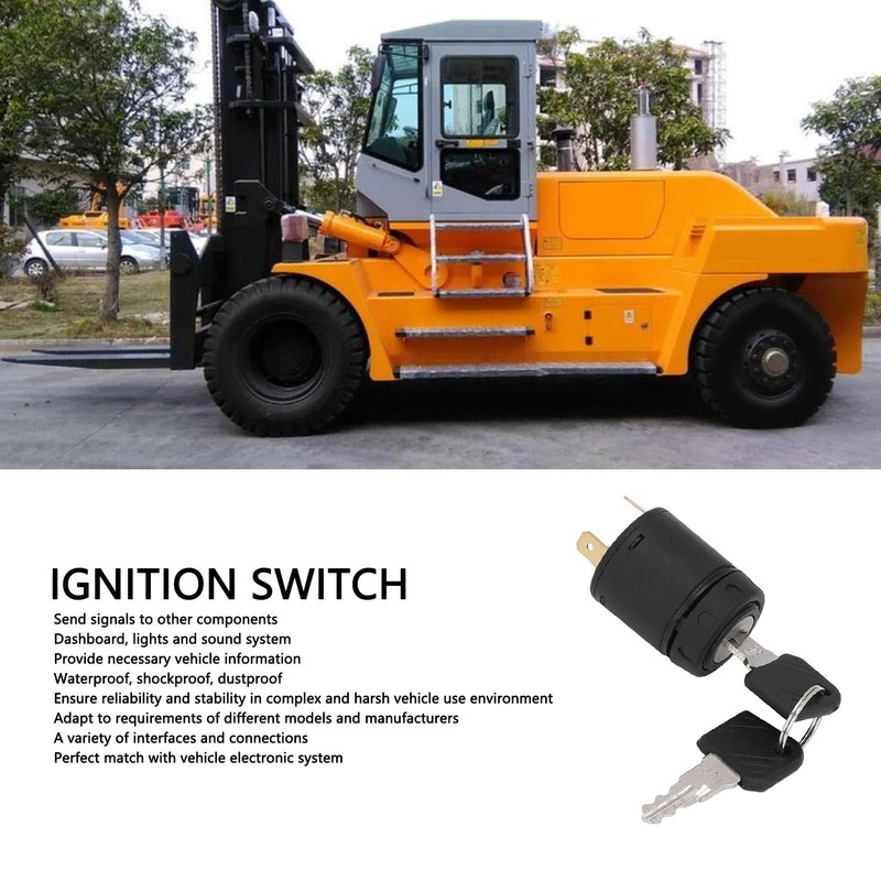 Ignition Switch with Key, Universal Key Ignition Switch for Car,