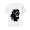 Gorilla Art Animal Lovers Monkey Animal Gorilla T-Shirt, White
