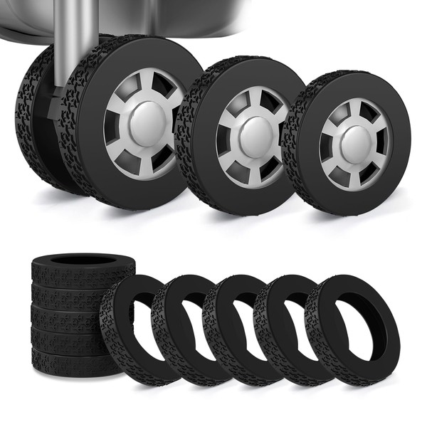 DGMDGS 10 Pack Luggage Wheel Covers, Protector Cover for 1.89-2.04