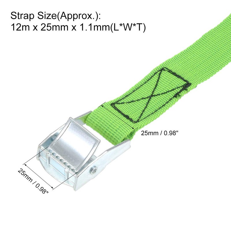 sourcing map Tie Down Strap Cam Buckle Lashing Strap 1"