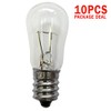 Satco S4570 6W 24V S6 Clear E12 Candelabra Base Incandescent