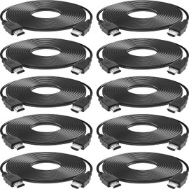 Spofit Cable HDMI 4K ultra delgado macho a macho 36AWG cable delgado de alta velocidad (paquete de 10)