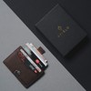 AKIELO Kartenetui mit RFID Schutz und Geschenkbox – Minimalistisch Herren