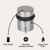 Mega Handles Floor Door Stopper, Quickly Installed Wall Protector, Wall