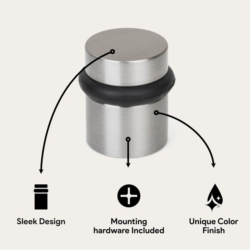 Mega Handles Floor Door Stopper, Quickly Installed Wall Protector, Wall