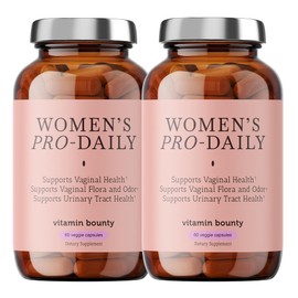 Vitamin Bounty Women's Pro-Daily Probiotic - Supports Vaginal, Digestive & pH Balance, 10 Billion CFUs, 5 Strains + Cranberry - 2 Pack of 60 Capsules