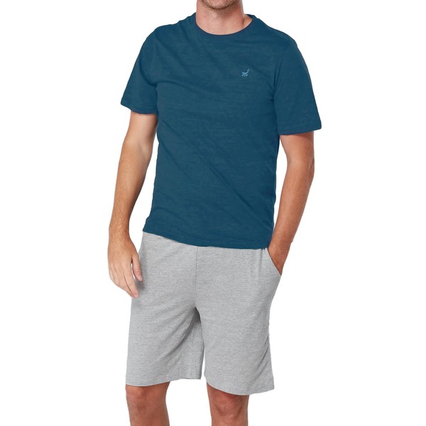 The Essentials Wardrobe Mens TEW Shorty Pyjamas - Contrast -