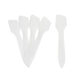 Beavorty 200pcs Transparent Facial Cream Mask Scoop Cosmetic Applicator for Creams Masks and Beauty Products Essential Makeup Tool for Women and Girls