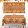 Thanksgiving Tablecloth Plastic, 2 Pack 54 x 108 Inch Fall