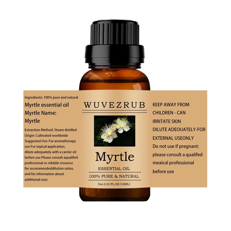 wuvezrub Myrtle Essential Oil for Diffuser Aromatherapy DIY Soap-10ml