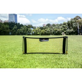 PodiuMax Solo Soccer Rebounder Net, Improve Your Ground Passing Skills, Easy to Assemble and Disassemble, Comes with Bag and Stake