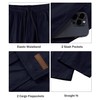 Comdecevis Men's Casual Cargo Pants Workout Joggers Stretch Sweatpants Hiking