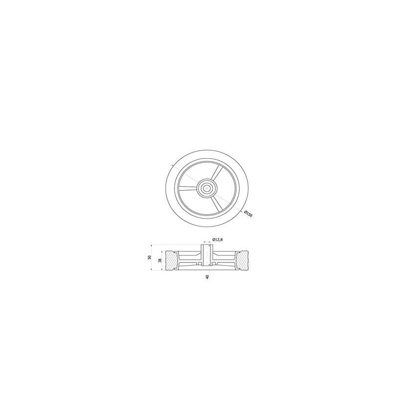 Zabi Wheels for mowers, mowers, wheels for lawn mowers, diameter