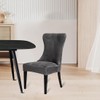 RHYII Velvet Dining Chair Cover Set of 2, Wingback Chair