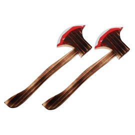 KICHOUSE Wooden Axe Decor Festival Party Accessory Bloody Axe Props for Party Cosplay Realistic Axe Models