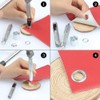 Shiwaki 100 Pcs Silver Grommet Tool Kit, Grommet Setting Tool