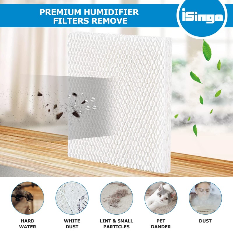 iSingo 4 Pack Humidifier Wicking HFT600 Filter T for Honeywell