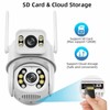 Dual Lens Security Camera Two Night Vision 3MP IP66 2304x2592