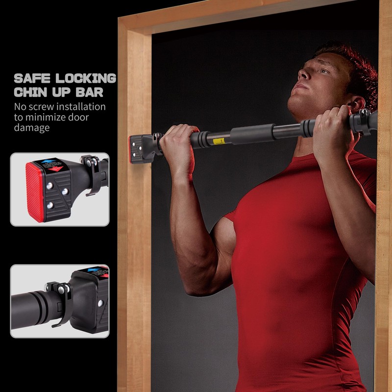 leikefitness Pull-Up Bar For Door Frame Chin Up Bar Upper