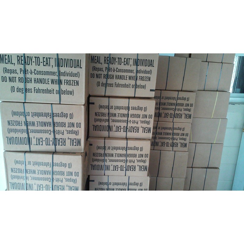 SOPACKO Genuine Military MRE Box A Insp Test Date 09/2018