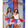 Teens Girls Women Red White Blue Tutu Skirt, 4th of