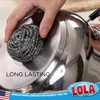 Stainless Steel Wool Scourer -Jumbo Sized- 12 Pack, 35 Grams,