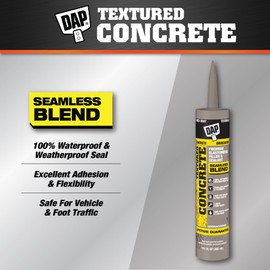 DAP Textured Concrete Premium Elastomeric Filler & Sealant, Gray, 10.1 Oz (7079808676)