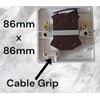 Stylish Water Heater Switch, 20 Amp, 25mm Pattress Back Box,