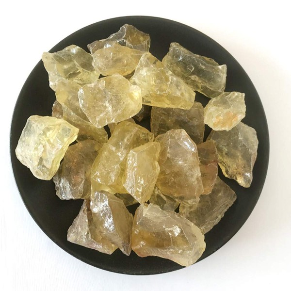 Natural 1 lb Citrine Quartz Crystal Stone Rough Raw Material Original Rock Stones Sample Healing Collection Mineral Stone for Tripping, Lapidary Polishing, Wicca Reiki Crystal Healing and Crafts